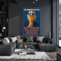Uncle Sam Patriotic WWII Tribute Poster PosterGoat