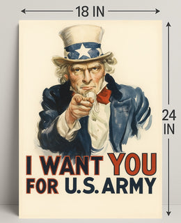 Uncle Sam Wants You Poster PosterGoat