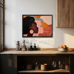 Unity in Diversity Modern Artistic Abstract Poster PosterGoat