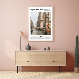 Upper West Side Urban Architectural Travel Poster PosterGoat