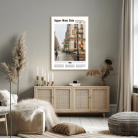 Upper West Side Urban Architectural Travel Poster PosterGoat