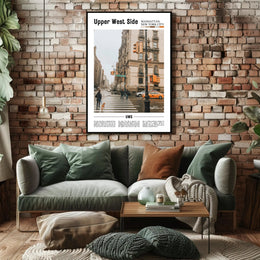 Upper West Side Urban Architectural Travel Poster PosterGoat