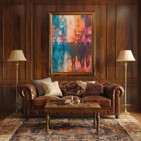 Urban Asian Cityscape Vibrance Art Print Abstract Artistic Poster PosterGoat
