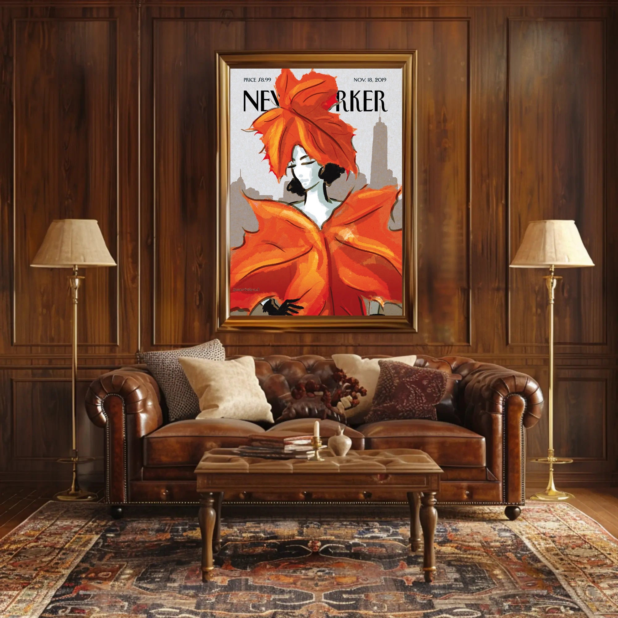 Urban Charm: New York Magazine Cover Skyline Travel Poster PosterGoat