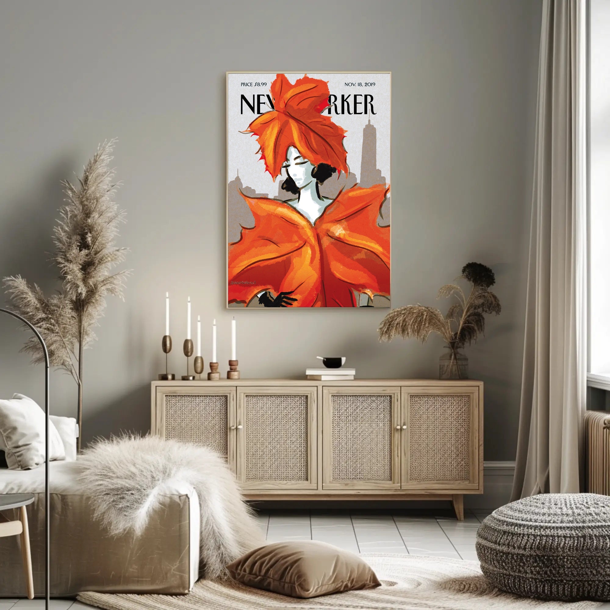Urban Charm: New York Magazine Cover Skyline Travel Poster PosterGoat