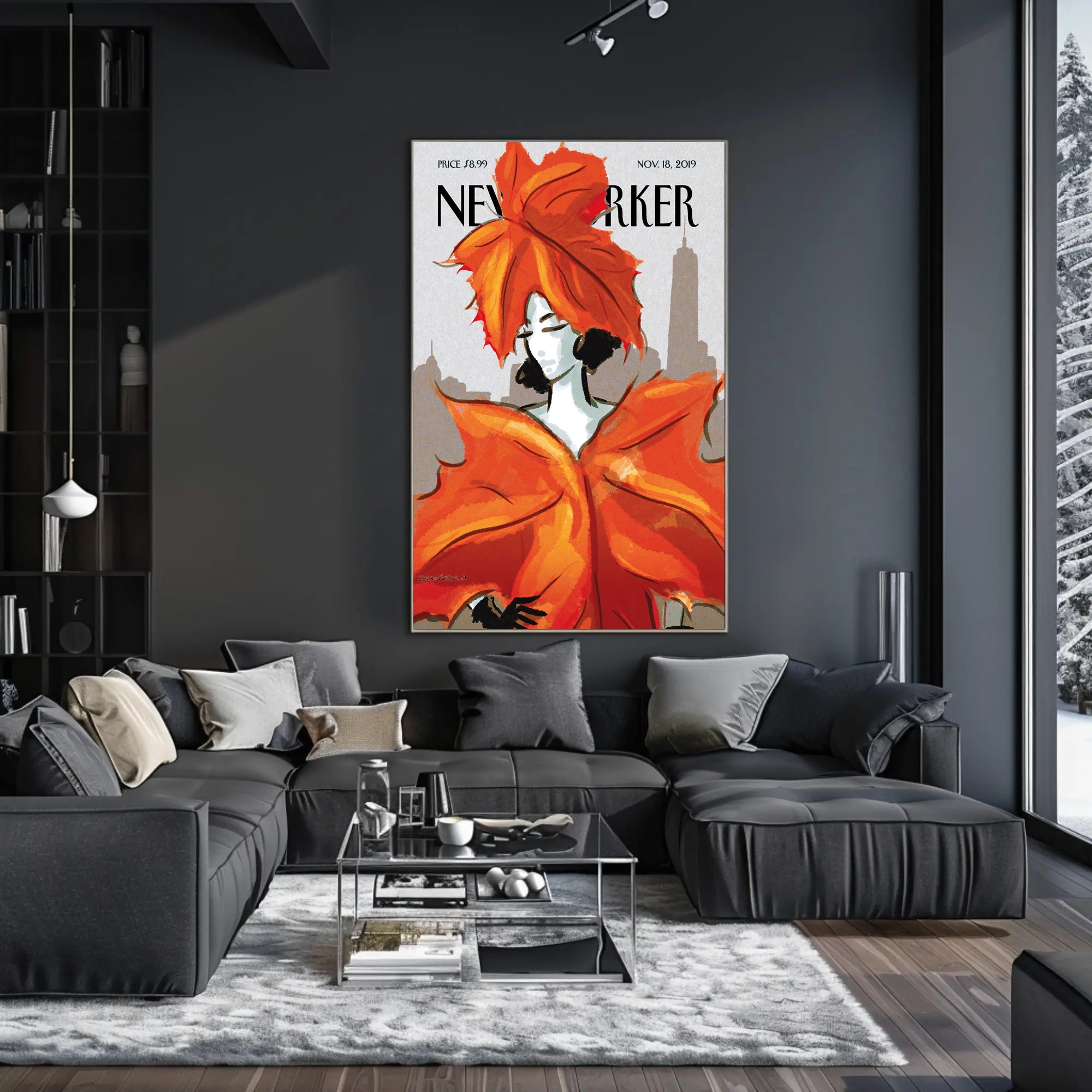 Urban Charm: New York Magazine Cover Skyline Travel Poster PosterGoat