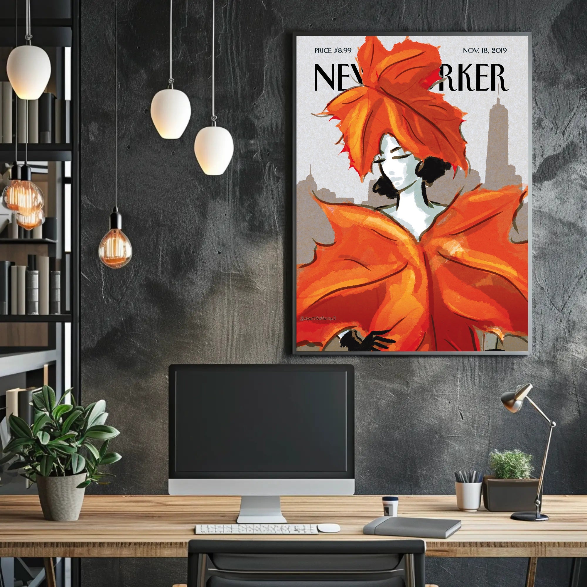 Urban Charm: New York Magazine Cover Skyline Travel Poster PosterGoat