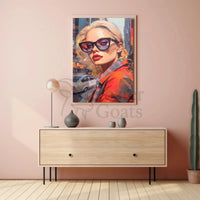 Urban Chic Woman Illustration Modern Pop Culture Poster PosterGoat