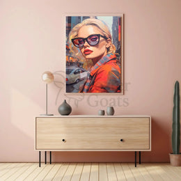 Urban Chic Woman Illustration Modern Pop Culture Poster PosterGoat