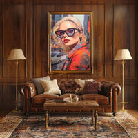 Urban Chic Woman Illustration Modern Pop Culture Poster PosterGoat