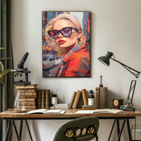 Urban Chic Woman Illustration Modern Pop Culture Poster PosterGoat