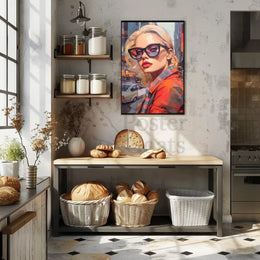 Urban Chic Woman Illustration Modern Pop Culture Poster PosterGoat
