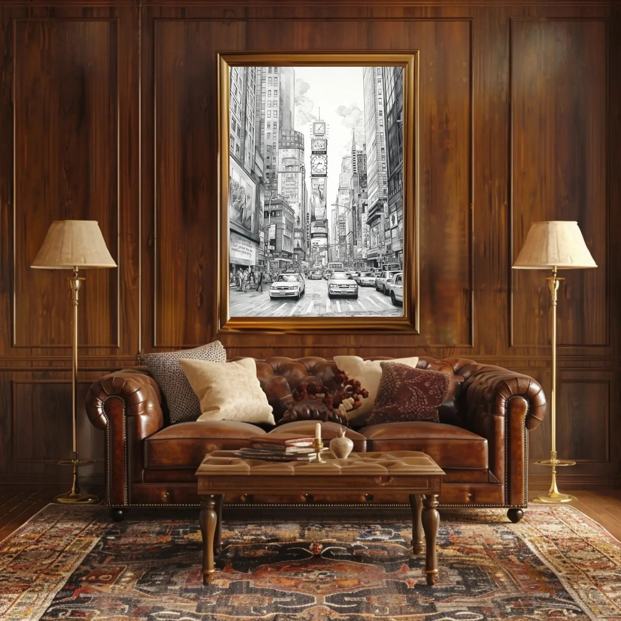 Urban Energy Black and White Sketch Travel Poster PosterGoat