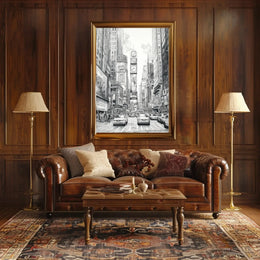 Urban Energy Black and White Sketch Travel Poster PosterGoat