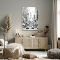 Urban Energy Black and White Sketch Travel Poster PosterGoat