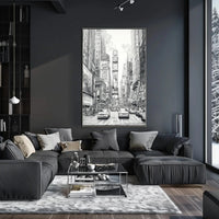 Urban Energy Black and White Sketch Travel Poster PosterGoat