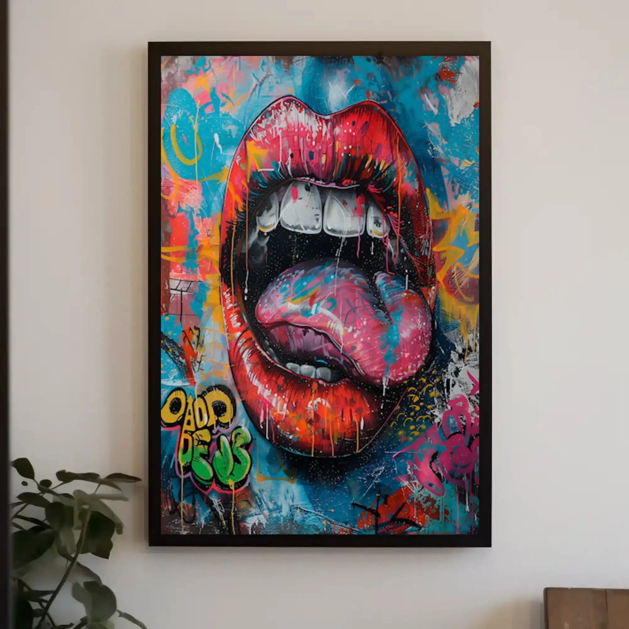 Urban Expression Pop Art-Inspired Street Culture Poster PosterGoat