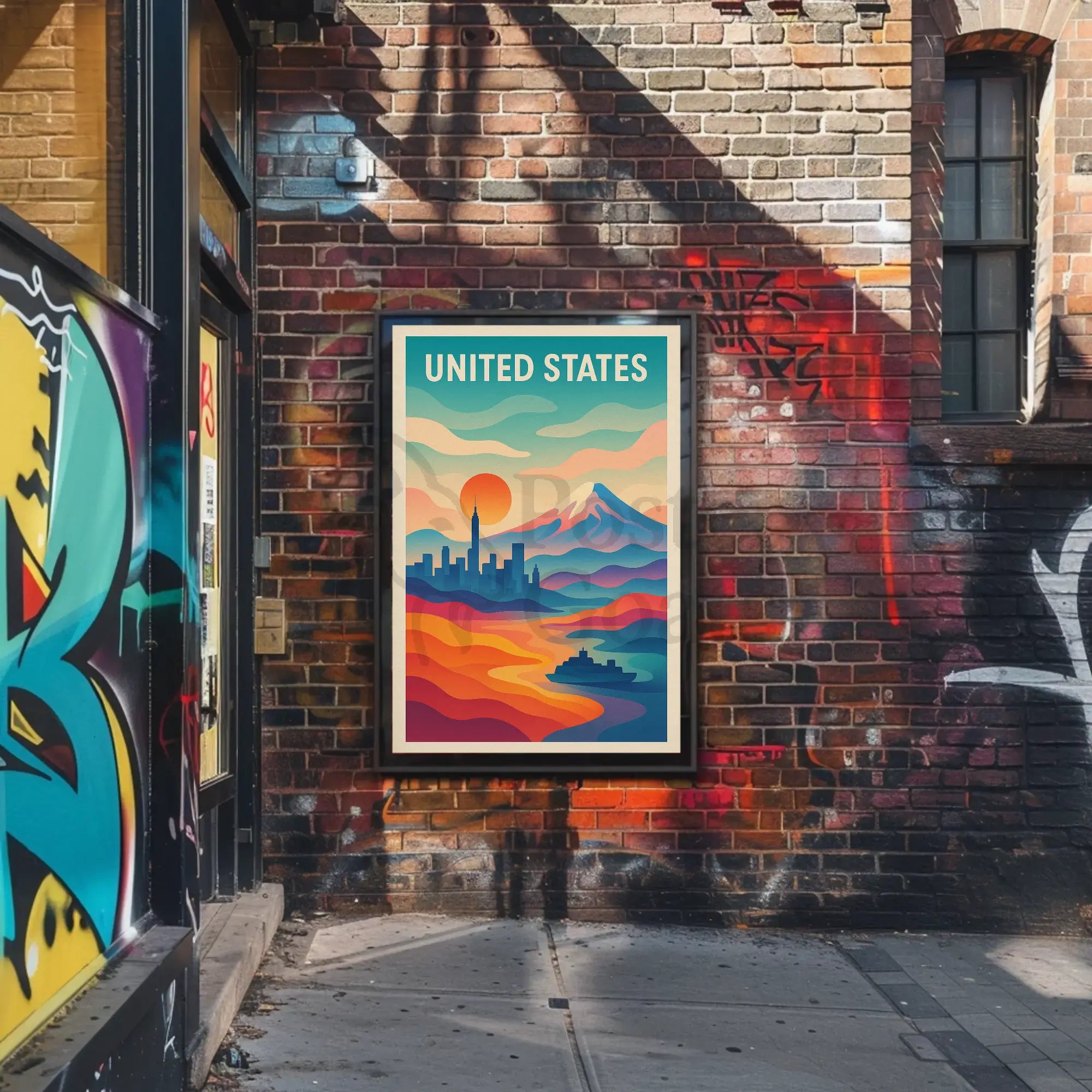 Urban-Nature Harmony Travel Poster PosterGoat