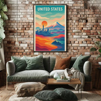 Urban-Nature Harmony Travel Poster PosterGoat