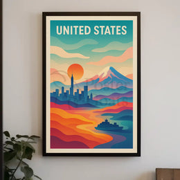 Urban-Nature Harmony Travel Poster PosterGoat