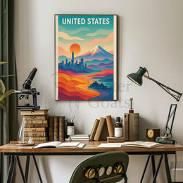 Urban-Nature Harmony Travel Poster PosterGoat
