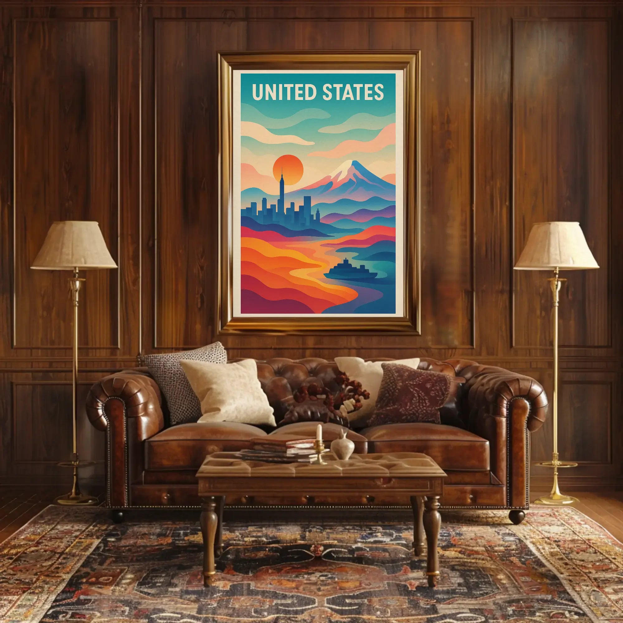 Urban-Nature Harmony Travel Poster PosterGoat