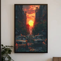 Urban Street Reclamation: Apocalyptic Artistic Sci-Fi Poster PosterGoat