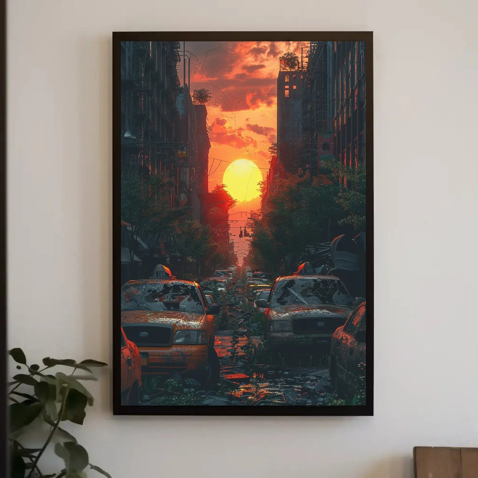 Urban Street Reclamation: Apocalyptic Artistic Sci-Fi Poster PosterGoat
