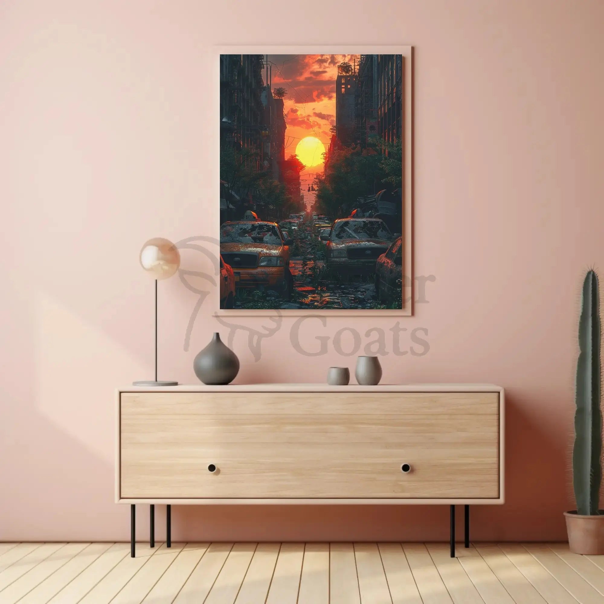 Urban Street Reclamation: Apocalyptic Artistic Sci-Fi Poster PosterGoat