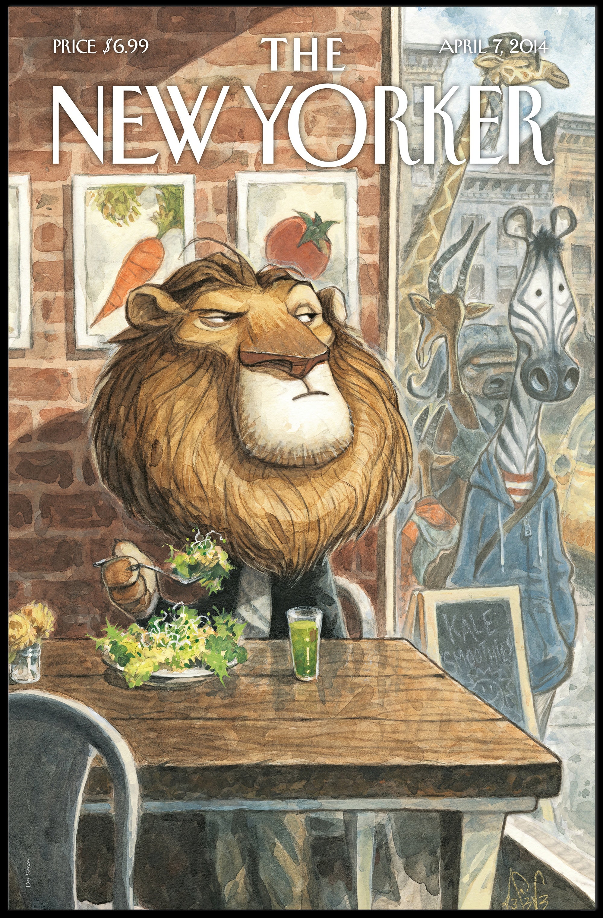 Urban Wildlife Takes Manhattan: Artistic Animal Poster PosterGoat
