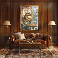 Urban Wildlife Takes Manhattan: Artistic Animal Poster PosterGoat