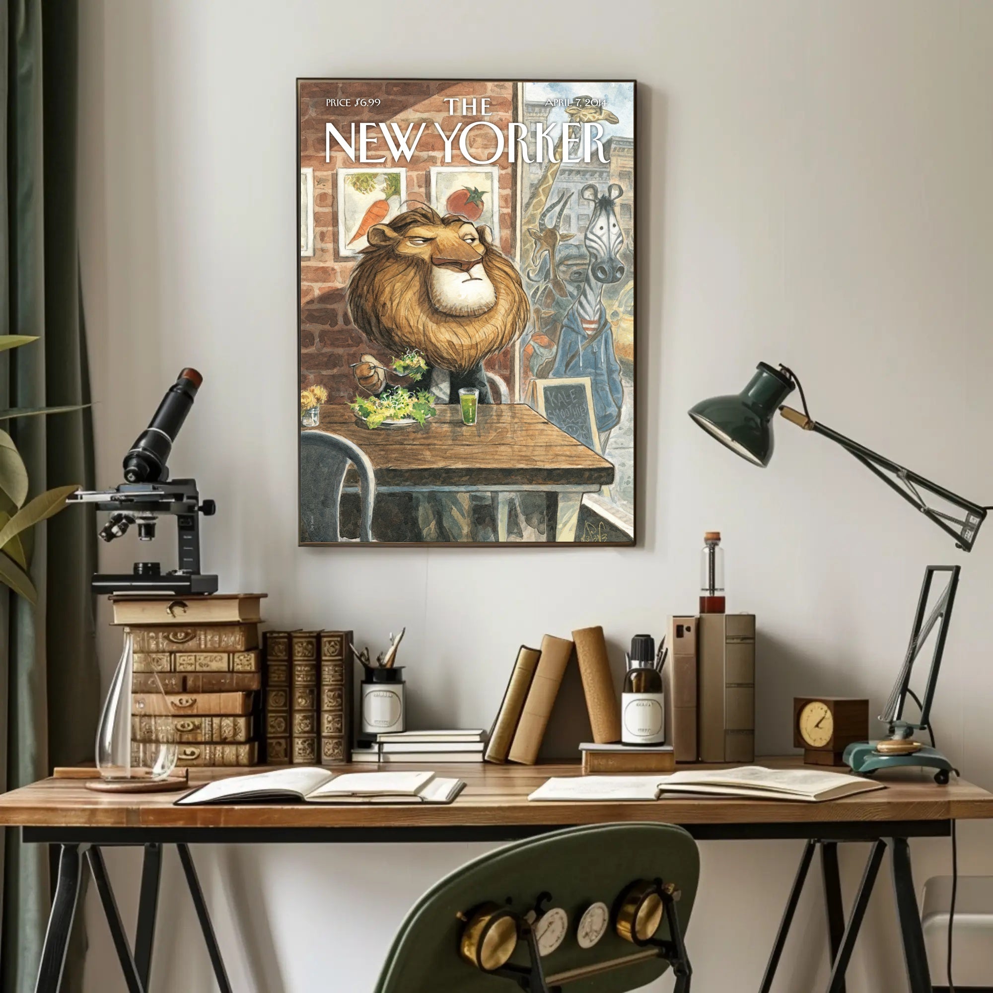 Urban Wildlife Takes Manhattan: Artistic Animal Poster PosterGoat