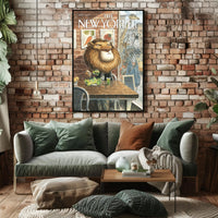 Urban Wildlife Takes Manhattan: Artistic Animal Poster PosterGoat