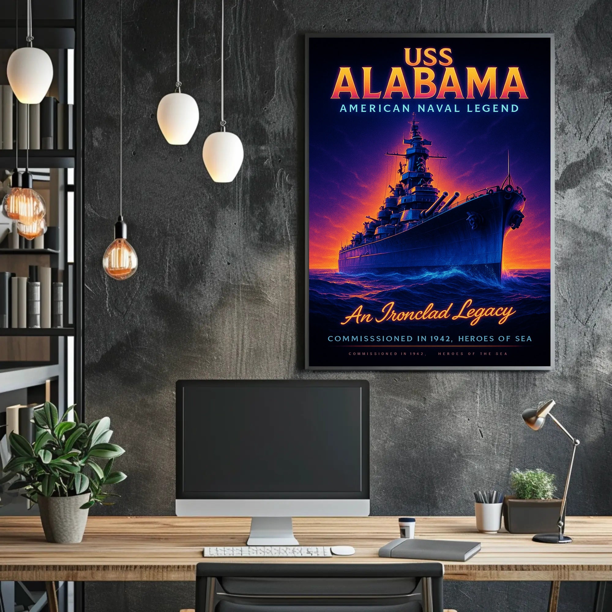 Uss Alabama An Ironclad Legacy Poster PosterGoat