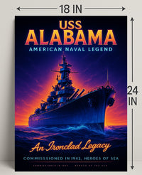 Uss Alabama An Ironclad Legacy Poster PosterGoat