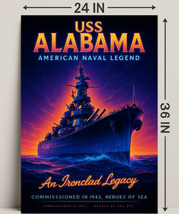 Uss Alabama An Ironclad Legacy Poster PosterGoat