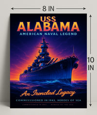 Uss Alabama An Ironclad Legacy Poster PosterGoat