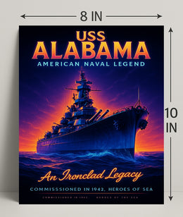 Uss Alabama An Ironclad Legacy Poster PosterGoat