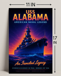 Uss Alabama An Ironclad Legacy Poster PosterGoat