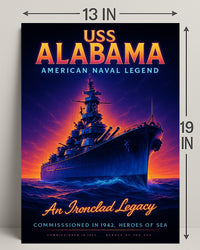 Uss Alabama An Ironclad Legacy Poster PosterGoat