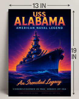 Uss Alabama An Ironclad Legacy Poster PosterGoat