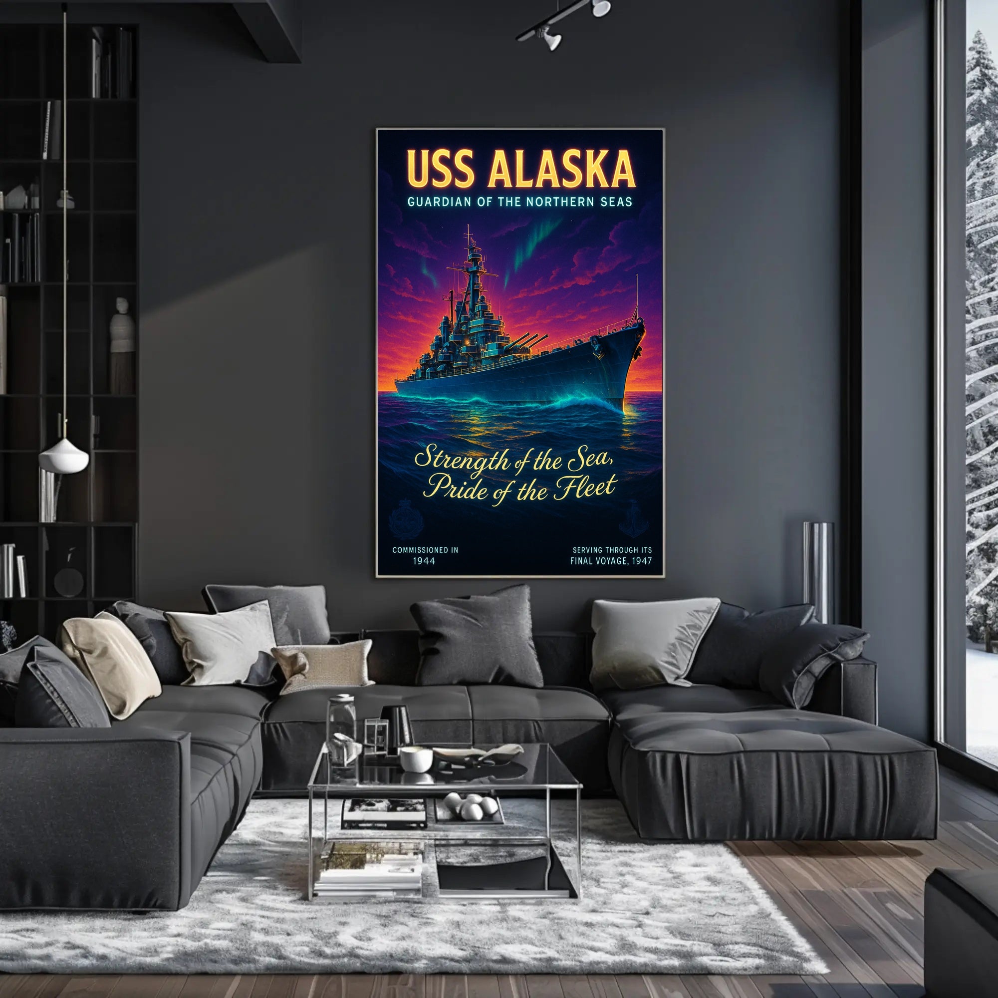 Uss Alaska Guardian Of The Northern Poster PosterGoat