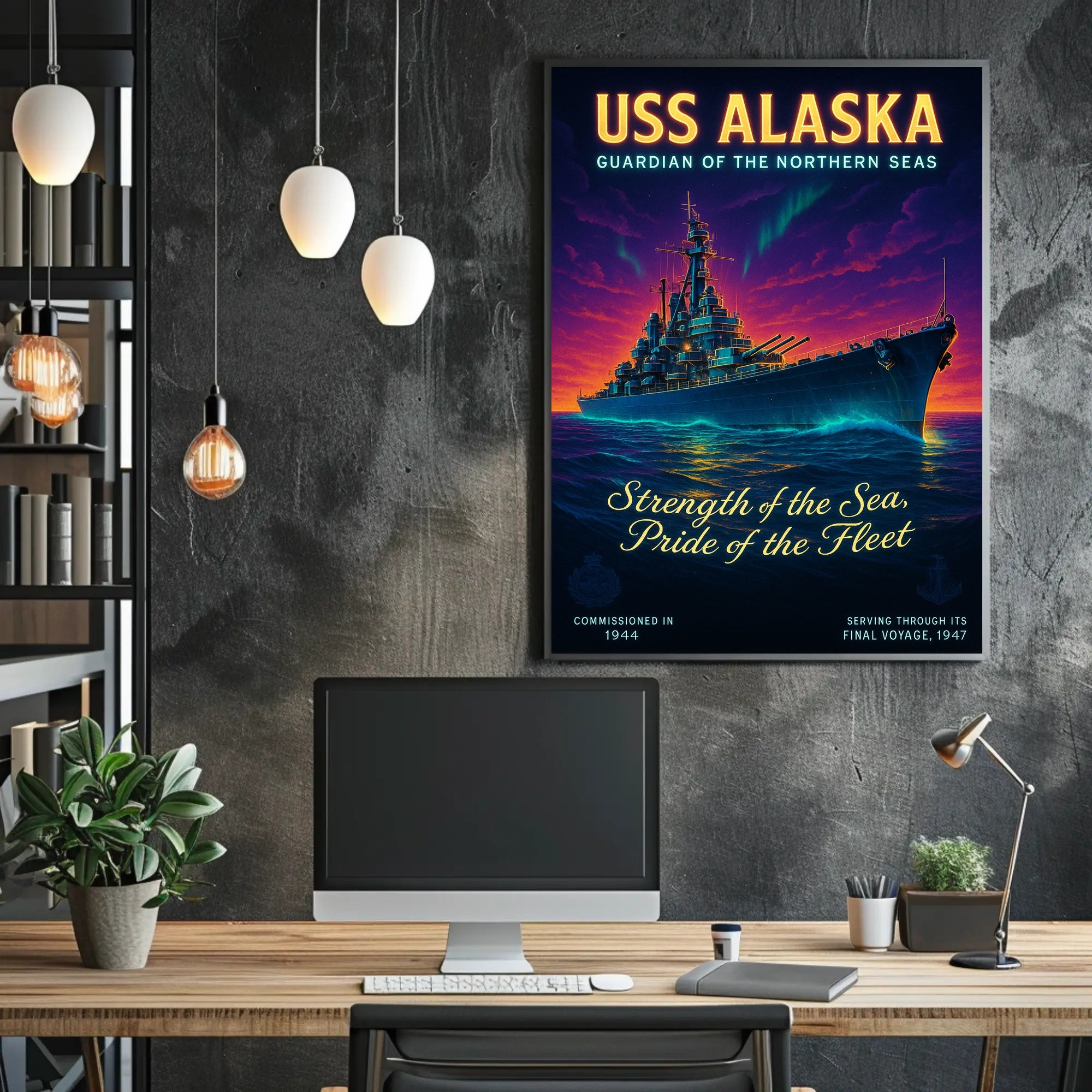 Uss Alaska Guardian Of The Northern Poster PosterGoat