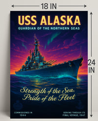 Uss Alaska Guardian Of The Northern Poster PosterGoat