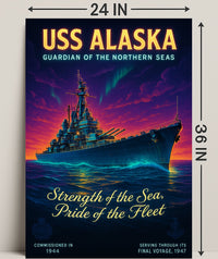 Uss Alaska Guardian Of The Northern Poster PosterGoat