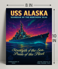 Uss Alaska Guardian Of The Northern Poster PosterGoat