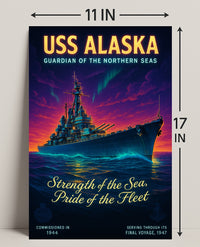 Uss Alaska Guardian Of The Northern Poster PosterGoat