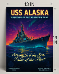 Uss Alaska Guardian Of The Northern Poster PosterGoat
