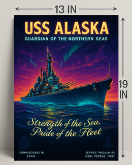 Uss Alaska Guardian Of The Northern Poster PosterGoat
