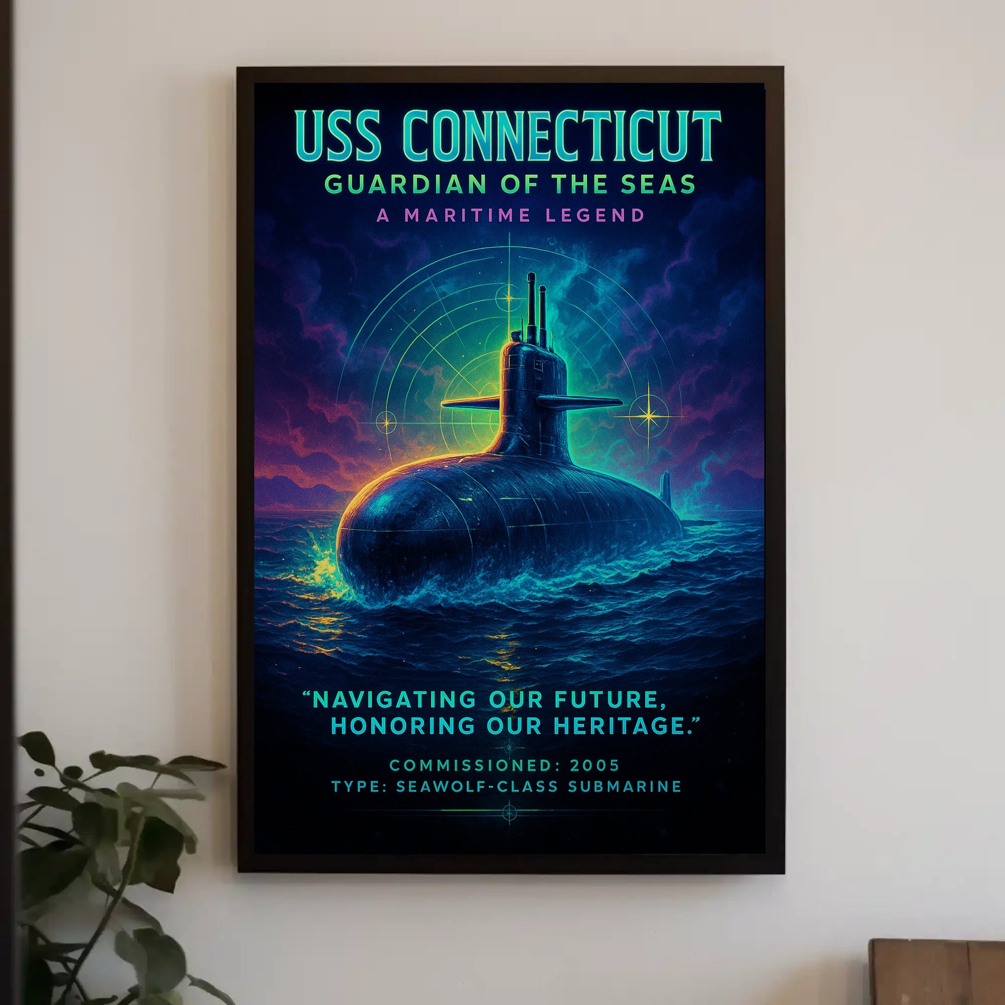 Uss Connecticut Guardian Of The Seas Poster PosterGoat